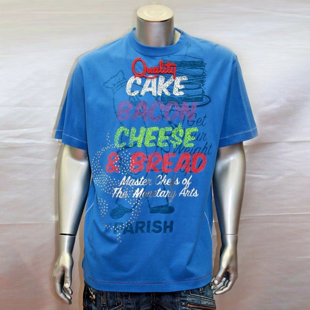 Men's Parish Blue "Quality" Short Sleeve Tee Shirt